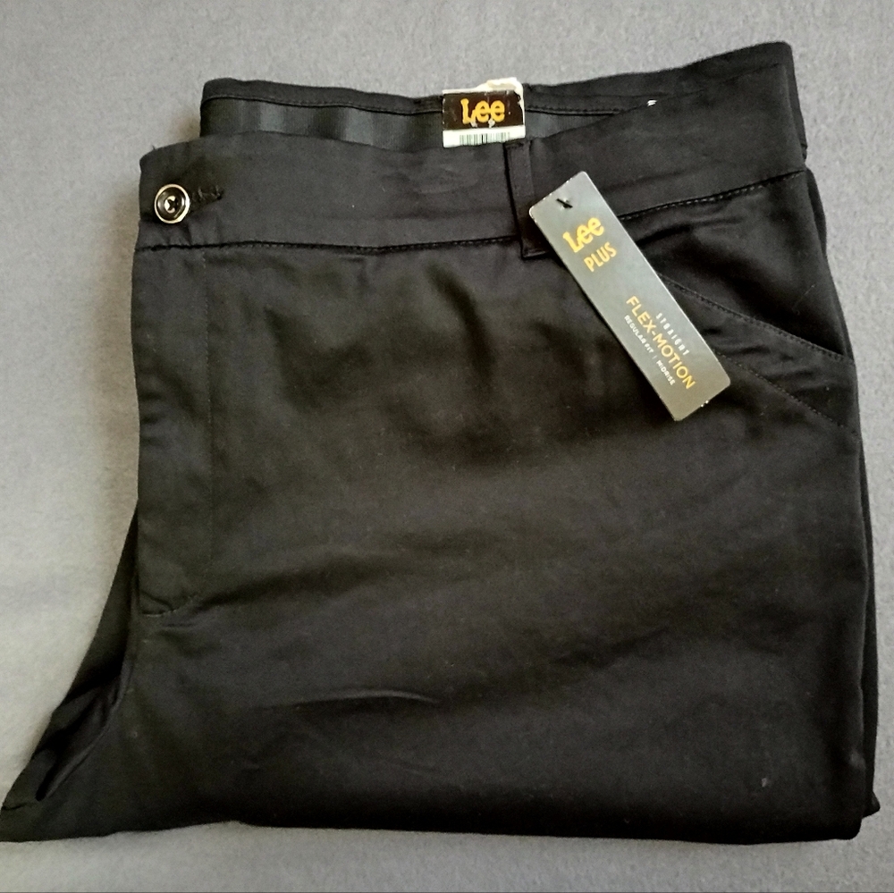 Lee Black Casual Dress Pants Size 26W Long